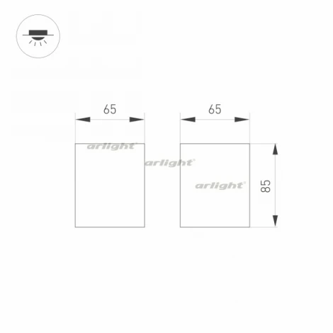 Накладной точечный светильник Arlight 031855