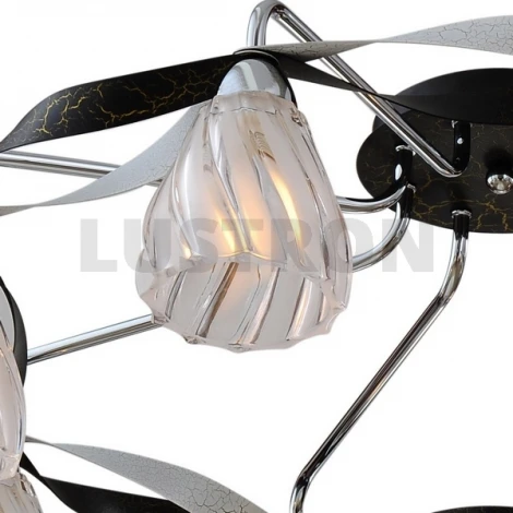 Потолочная люстра N-Light 405 405-08-63CWB chrome + white crack black