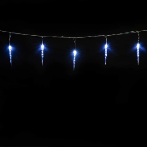 Гирлянда Сосульки 4м Белые 16см 24В, 16LED, Провод Прозрачный ПВХ, IP54