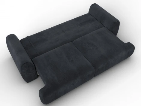 Диван прямой Лига-115 НПБ (ДСП,Фанера,Велюр/Темно-серый) Лига Диванов 136934