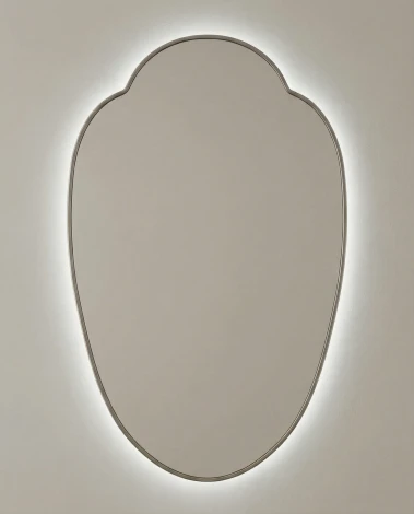 Milis LED Silver Зеркало в раме с подсветкой Art-Zerkalo SM130LSL 13921