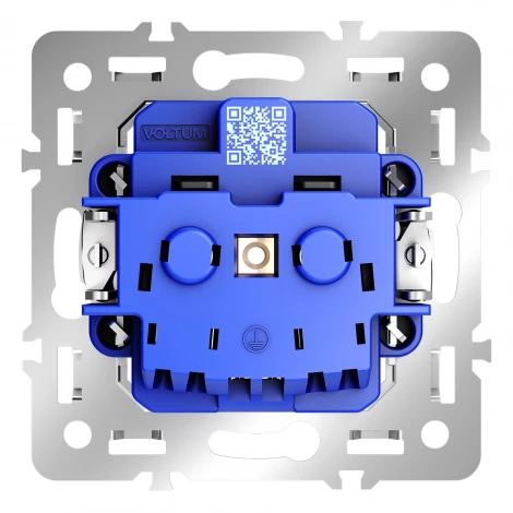 Механизм розетки с заземлением 16А Voltum S70 VLS0401M