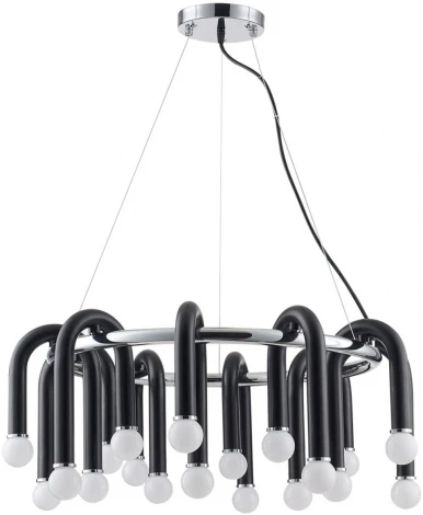 Подвесной светильник Lumion Caspian 5699/20 черный, хром E14 20*60W 220V (на тросе)