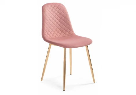 Стул на металлокаркасе dabl pink / gold
