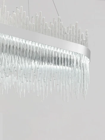 Подвесная люстра светодиодная Natali Kovaltseva Tempio INNOVATION STYLE 83183 (регулировка яркости, 220V, пульт управления, управление смартфоном, на тросе)