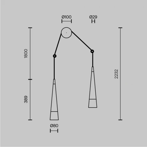 Настенный светильник Sintesi P090WL-L24CH3K Maytoni (LED)