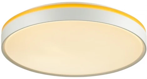 Настенно-потолочный светильник Sonex Kezo Yellow 7709/EL пластик/желтый LED 70Вт 3000-6000К D500 IP43 пульт ДУ (220V, круглые)