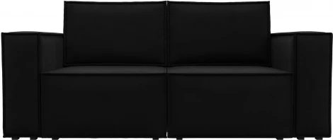 Диван прямой Куба мини (Черный/Микровельвет) Лига Диванов арт.121883