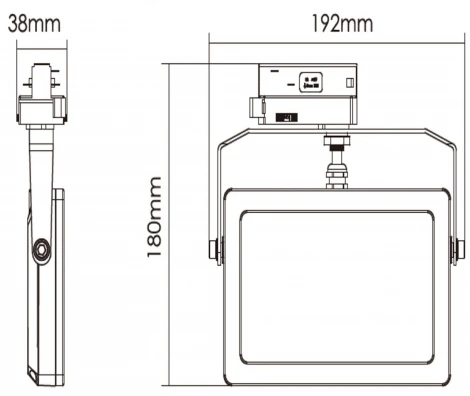Трековый светильник трехфазный Deko-Light Flood 707130 (LED, 220V)
