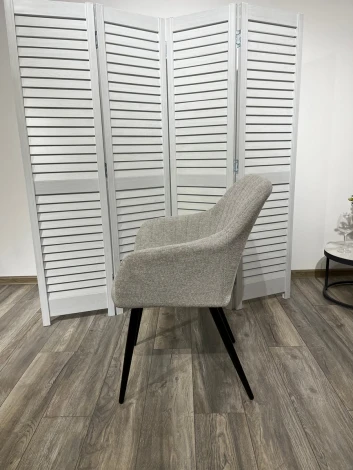 Стул M-City BRANDY WZ2042-19 галечный серый/ черный каркас
