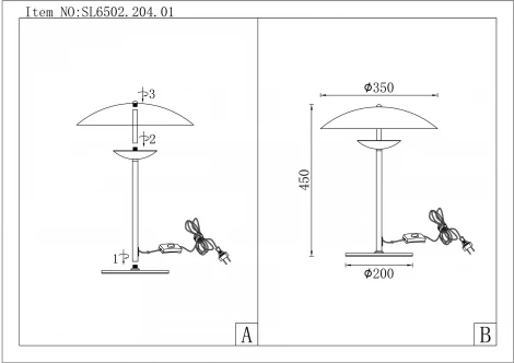 Настольная лампа ST Luce Armonico SL6502.204.01