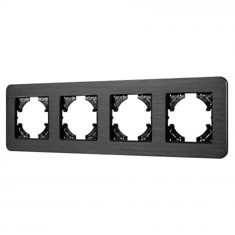 Рамка алюминиевая FRM-AKIRY-AL-4-BK (Arlight) 049732