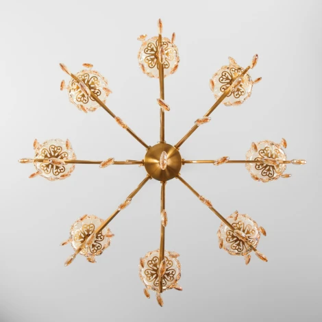 Подвесная люстра Eurosvet Escada 10109/8 бронза/тонированный хрусталь Strotskis