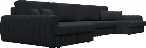 Диван П-образный Лига-057 НПБ Лонг Лига Диванов (Замша) арт.129340