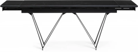 Керамический стол Марвин 160 (Марвин 160(220)х90х76 черный мрамор / черный) Notta арт.553568