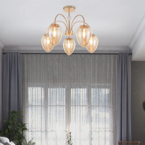 Потолочная люстра на штанге Arte Milano Napoli 327619/5 FG+WH (220V)