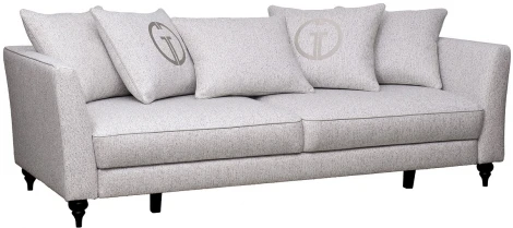 Диван Sorrento(K) 230M трехм.раск c кантом,рогожка св.беж Santo1902-SECRU+Nev83 230*101*86 Garda Decor арт.SORRENTO(K)-230M-3K-Santo1902-SECRU+Nev83