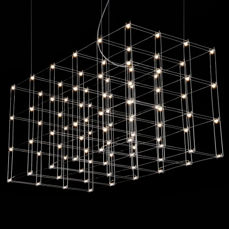 Подвесная люстра Quasar Cosmos Square LED pendant light ImperiumLoft 40,244 (144369-22)