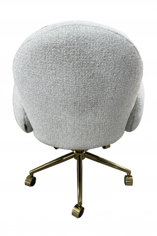 Кресло IST-CASA офисное Клауд PRO BS1239-WT, белый крем/золото