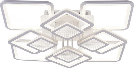 Потолочная люстра светодиодная Natali Kovaltseva Damask LED LAMPS 81170 с пультом ДУ, моб. приложением 240W, белый, LED (регулировка яркости, 220V)