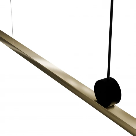 Подвесной линейный светодиодный светильник Lightera Manitoba LE111L-88GB Wi-Fi COPPER (Умный дом, Алиса, Маруся, голосое управление) (220V, на тросе)