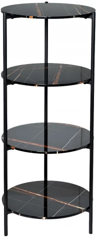 Стеллаж черный d80*139см Garda Decor арт.30B-STEL-961