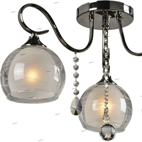 Потолочная люстра IDLamp Merinella 877/3PF-Darkchrome