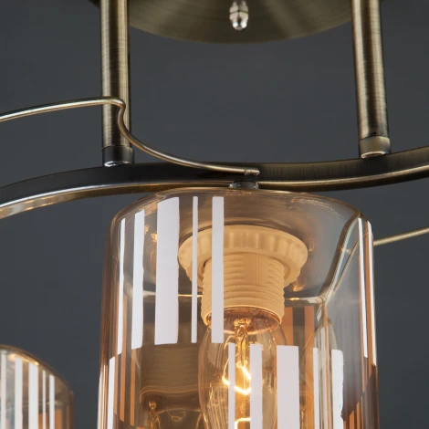 Потолочная люстра Eurosvet Susan 30124/3 античная бронза