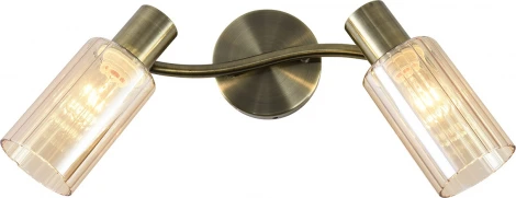 Спот Escada Kappa 682/2A 2x40Вт E14, металл/стекло, античная бронза