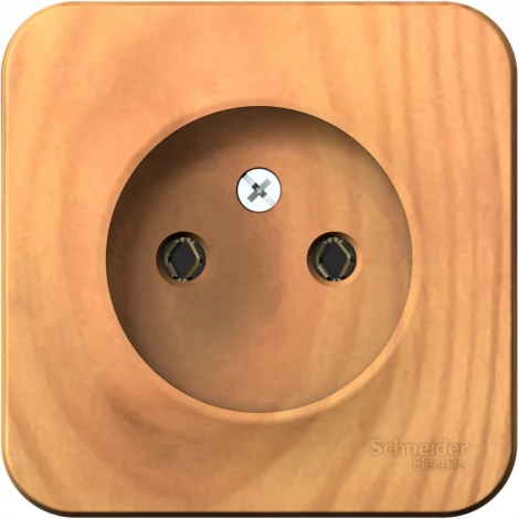 Розетка накладная без заземления (ясень) Systeme Electric Blanca BLNRA000115