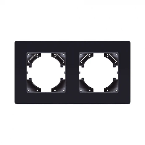 Рамка 2-постовая черный Kollinger Eleganz Acryl EA2BK