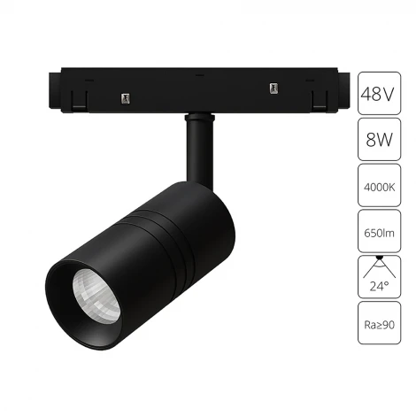Трековый светильник магнитный Arte Lamp Expert A5720PL-1BK (LED, 48V)