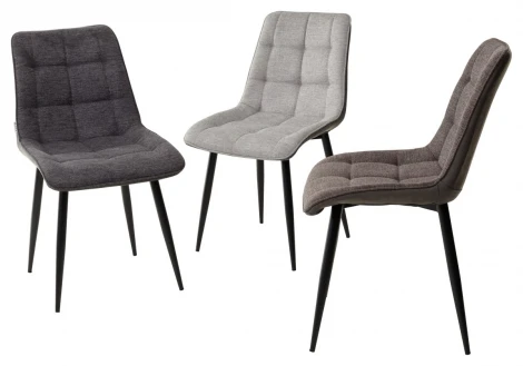 Стул CHIC 1983-18 графитовый меланж/ RU-08 антрацит/ черный каркас