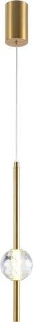Подвесной светильник (11066/1P Brass) Indigo Ciondolo V000170L (LED, 220V, на проводе, шар)