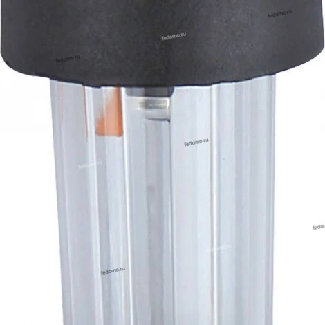 Светильник грунтовый уличный светодиодный на солнечных батареях Horoz Neptun, 1 плафон, черный с белым