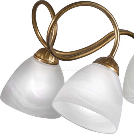 Люстра потолочная Day&Night, 6 плафонов, бронза с белым