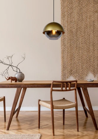 Подвесной светильник Lucide Cooper 10410/20/02 (220V, на проводе, шар)