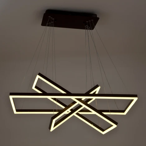 Подвесной светильник светодиодный с пультом с регулировкой цветовой температуры и яркости LED4U LED4U L11001-3HL BR