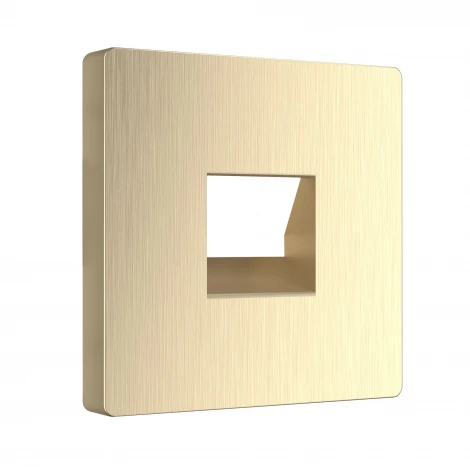 Накладка для телефонной розетки RJ-11 (шампань рифленый) Werkel W1192010 (a051430)