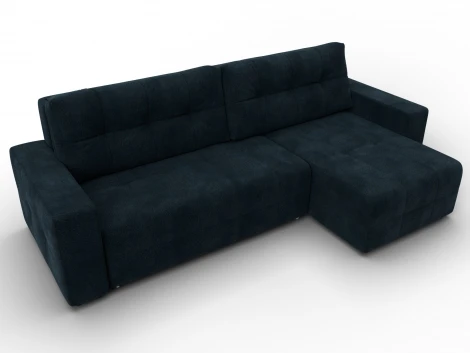 Диван угловой Лига-122 угол универсальный (ДСП,Брус,Велюр/Графит) Лига Диванов 137611