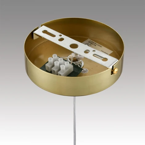 Подвесной светильник Lumion Trino 8080/1A золото/прозрачный металл/акрил LED 1*3W 220V (на проводе, шар)