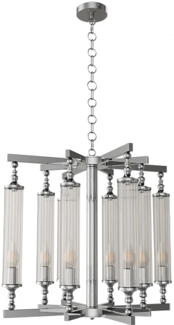 Подвесная люстра Crystal Lux TOMAS SP8 D650 CHROME (на цепи)