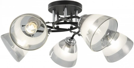 Потолочная люстра на штанге Arte Milano AMALFI-327685 327685/5A BK+CR (220V)