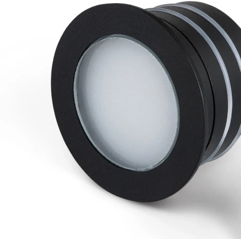 Встраиваемый светильник уличный Elektrostandard MRL LED 1108 чёрный (220V, круглые, IP65)