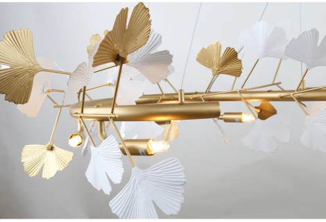 Подвесная люстра Favourite Ginkoa 4080-8P (220V, на тросе, листья)