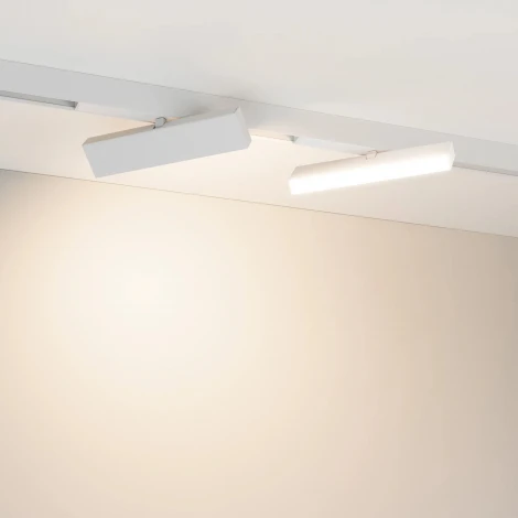 Трековый светильник магнитный MAG-FLAT-FOLD-25-S400-12W Day4000 (WH, 100 deg, 24V) (Arlight, IP20 Металл) 050070 (LED)