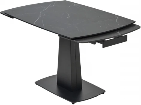 Стол M-City BALDE 120 MATT BLACK MARBLE SOLID CERAMIC / BLACK