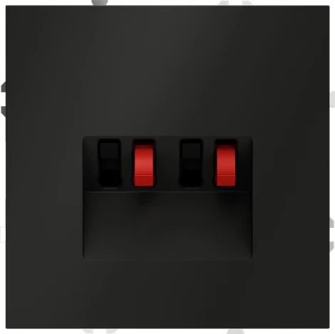 Акустическая розетка (черный матовый) Voltum S70 VLS060308