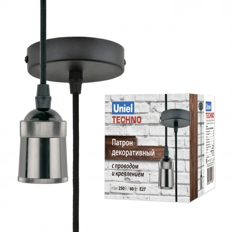 Подвесной светильник черный жемчуг. Uniel Techno DLC-T-S31/E27 TS/1M/BL PEARL BLACK