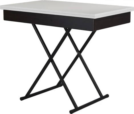 Стол-трансформер Лерон белый/черный Mebelik арт.009210